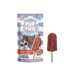 2 HELADOS snack PUP ICE Polo Smomthie de FRESA 2 x 60 g - 120 g