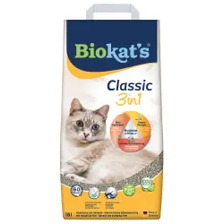 Biokat's Classic 3 en 1 arena aglomerante para gatos - 18 l