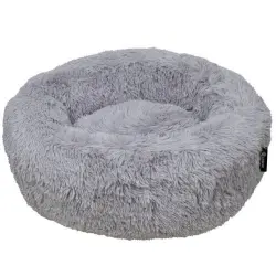 Cama suave para mascotas color Gris