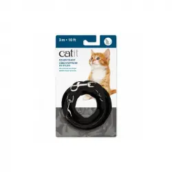 Catit Correa Extra Larga Negra para gatos, Tamaño 4,5m