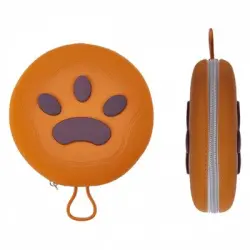 FurryFusion Comedero plegable y extensible para perros, ideal para paseos - Marrón