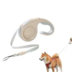 FurryFusion Correa retráctil para perros de 3 m - Oro