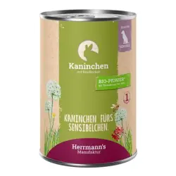 Herrmann's Selection Sensible 12 x 400 g - Conejo con copos de arroz ecológicos