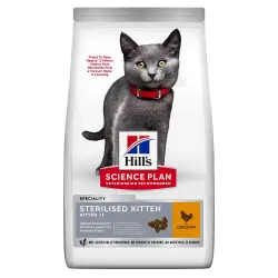 Hill's Kitten Sterilised Science Plan con pollo pienso para gatitos - 10 kg