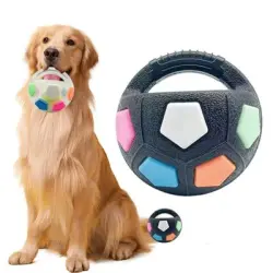 IntiMeg  para perros con forma de balón fútbol que se sostiene mano - Artículo 1