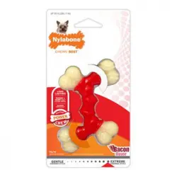 Nylabone Hueso Doble Sabor Bacon L