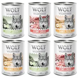 Wolf of Wilderness Expedition 6 x 400 g - Pack mixto