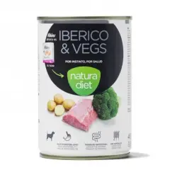 0.4 KG 400 g Natura Diet Cerdo Ibérico y Verduras latas para perros