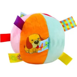 HausPets Pelota peluche interactiva perros, 12 cm, cascabel, raza pequeña - Perro pequeño