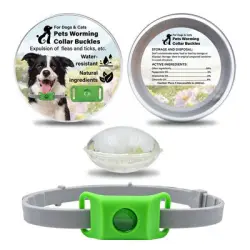 IntiMeg Collar antipulgas para perros, contiene dos cápsulas - 2 cápsulas + 1 collar
