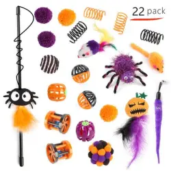IntiMeg Juego de varitas de gato de Halloween - Araña