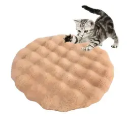 IntiMeg Nido para gatos - cojín redondo de 50 cm - Caqui