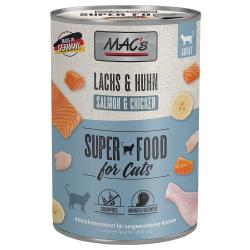 MAC's 6 x 400 g en latas para gatos - Salmón y pollo