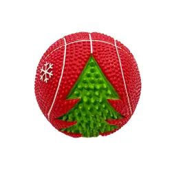 Mini pelota de baloncesto navideña para perros Bubimex - 9 cm