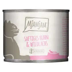 MjAMjAM 6 x 200 g - Jugoso pollo con salmón salvaje