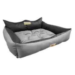 Royal Dog Cama Para Perros Sofá Para Mascotas Corralito 100 X 75 Cm Impermeable Gris