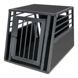 Transportín Kerbl Pet Vacation de aluminio, grafito - 65 x 92 x 65,5 cm (An x Prof x Al)