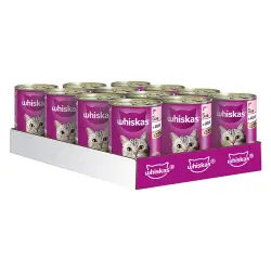 Whiskas 1+ años en latas 12 x 400 g - Salmón en gelatina