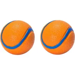 ZooVenture Pelotas de caucho natural para perros (2 unidades) - Juego de 2 piezas. Diámetro: 5 cm.