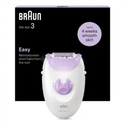 Braun Silk-épil 3 3-000 Depiladora de Pinzas con Luz Integrada y Cabezal para Masaje