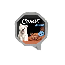 Cesar Pavo y Ternera Tarrina en Gelatina para Cachorros - 150 g