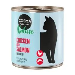 Cosma Nature 6 x 280 g - Pollo y salmón
