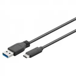 Goobay Cable USB-A 3.0 Macho a USB-C Macho 3m Negro
