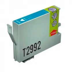 Inkpro Cartucho de Tinta Compatible con Epson T2992XL Cian