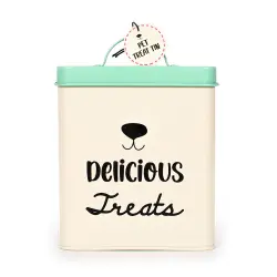 Lata "Delicious Treats" para snacks -  13,5 x 13,5 x 16 cm (L x An x Al)