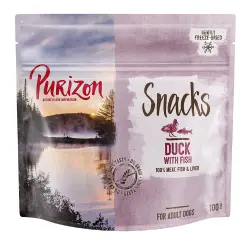 Purizon Snacks pato con pescado para perros - 100 g