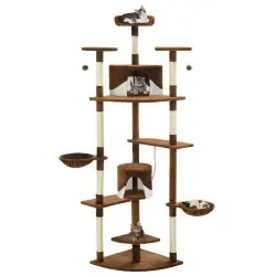 Rascador de sisal para gatos color Marrón