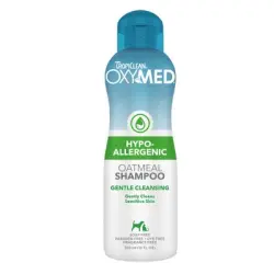 TropiClean OxyMed champú hipoalergénico para mascotas - Pack ahorro: 2 x 355 ml