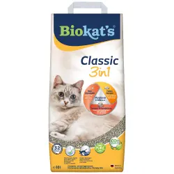 Biokat's Classic 3 en 1 arena aglomerante para gatos - 10 l