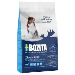 Bozita sin cereales con reno para perros - 3,5 kg