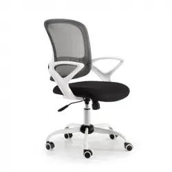 Euromof Lisboa Silla de Oficina Blanca/Negra
