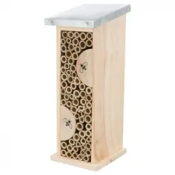 Hotel Para Abejas Madera De Pino Y Metal 11x30x14 Cm Trixie