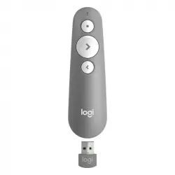 Logitech R500 Presentador Láser Inalámbrico y USB Gris