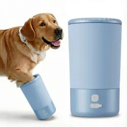 ZooVenture Limpiador de patas para gatos y perros azul - Color: Azul