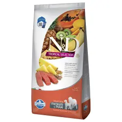10Kg Farmina Tropical Pienso para Perros Medium Maxi con Salmón