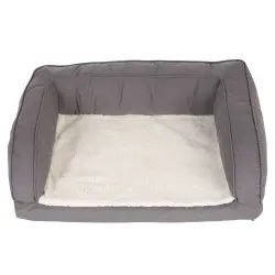 Cama ortopédica gris para perros - XL: 140 x 80 x 32 cm (L x An x Al)