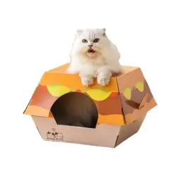 FurryFusion Rascador para gatos con forma de hamburguesa - Artículo 1