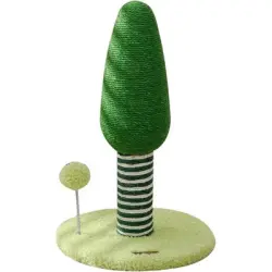 HausPets Árbol para gatos juguete trepar, rascador sisal, protector muebles - Fondo verde claro