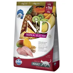 N&D Cat Tropical Selection con pollo - 5 kg (4 + 1 kg)