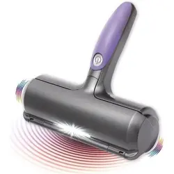 Pawffee Cepillo para pelo de mascotas: sofás, ropa coches (morado/gris) - 1 pieza