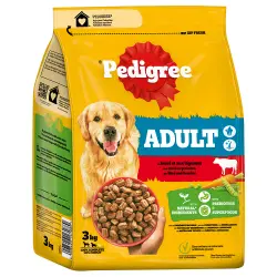 Pedigree Adult con buey y verduras - 3 kg