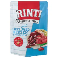 RINTI Kennerfleisch en bolsitas 10 x 400 g - Corazones de ave