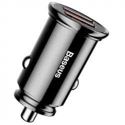 Baseus Cargador de Coche 2xUSB 30W Fast Charge Negro
