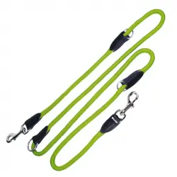 Correa Multiposiciones Gloria Pets De Nylon Redondo Verde 1 Unidad.
