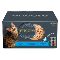 Encore en latas 48 x 70 g comida húmeda para gatos - Pack Ahorro - Pack mixto: selección de pescados (3 variedades)