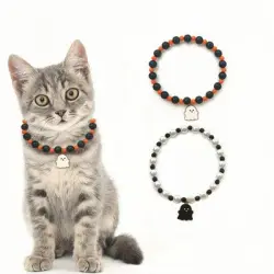 IntiMeg collar de gato de Halloween - Fantasma